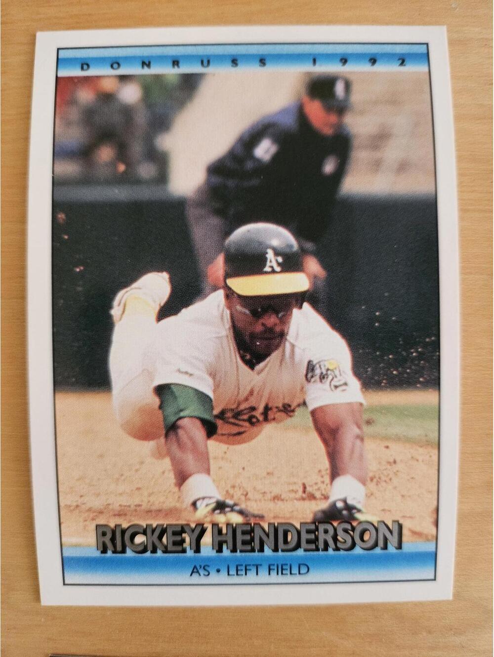 1992 Donruss Baseball Card #193 Rickey Henderson